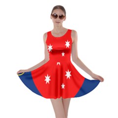 Love Heart Star Circle Polka Moon Red Blue White Skater Dress by Mariart