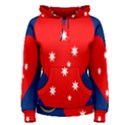 Love Heart Star Circle Polka Moon Red Blue White Women s Pullover Hoodie View1