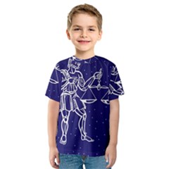 Libra Zodiac Star Kids  Sport Mesh Tee