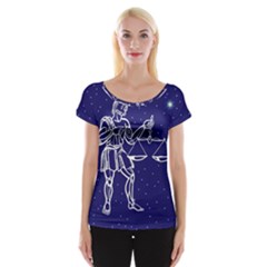 Libra Zodiac Star Women s Cap Sleeve Top by Mariart