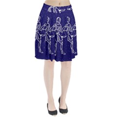 Libra Zodiac Star Pleated Skirt by Mariart