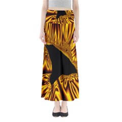 Hole Gold Black Space Maxi Skirts by Mariart