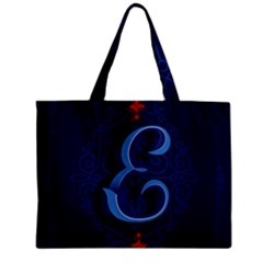 Marquis Love Dope Lettering Blue Red Alphabet E Zipper Mini Tote Bag by Mariart