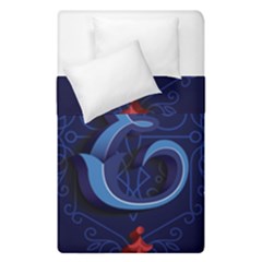 Marquis Love Dope Lettering Blue Red Alphabet E Duvet Cover Double Side (single Size) by Mariart