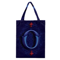 Marquis Love Dope Lettering Blue Red Alphabet O Classic Tote Bag by Mariart