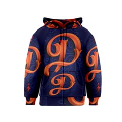 Marquis Love Dope Lettering Blue Red Orange Alphabet P Kids  Zipper Hoodie by Mariart