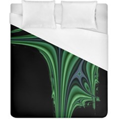 Line Light Star Green Black Space Duvet Cover (california King Size)