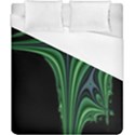 Line Light Star Green Black Space Duvet Cover (California King Size) View1