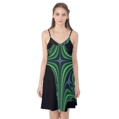 Line Light Star Green Black Space Camis Nightgown by Mariart