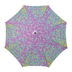 Japanese Name Circle Purple Yellow Green Red Blue Color Rainbow Golf Umbrellas by Mariart