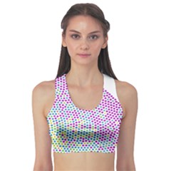 Japanese Name Circle Purple Yellow Green Red Blue Color Rainbow Sports Bra by Mariart