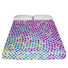 Japanese Name Circle Purple Yellow Green Red Blue Color Rainbow Fitted Sheet (queen Size) by Mariart