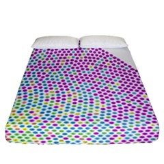 Japanese Name Circle Purple Yellow Green Red Blue Color Rainbow Fitted Sheet (california King Size) by Mariart