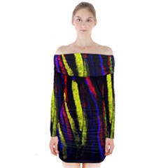 Multicolor Lineage Tracing Confetti Elegantly Illustrates Strength Combining Molecular Genetics Micr Long Sleeve Off Shoulder Dress by Mariart