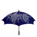 Pisces Zodiac Star Golf Umbrellas View3