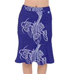 Pisces Zodiac Star Mermaid Skirt by Mariart