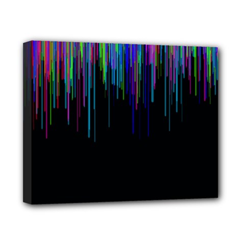 Rain Color Paint Rainbow Canvas 10  X 8  by Mariart