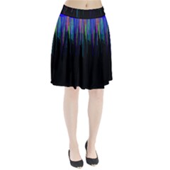 Rain Color Paint Rainbow Pleated Skirt by Mariart