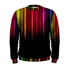 Rain Color Rainbow Line Light Green Red Blue Gold Men s Sweatshirt by Mariart