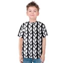 Ropes White Black Line Kids  Cotton Tee View1