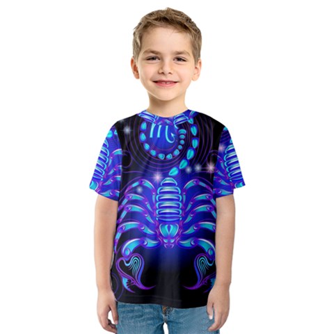 Sign Scorpio Zodiac Kids  Sport Mesh Tee by Mariart