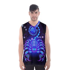 Sign Scorpio Zodiac Men s Basketball Tank Top by Mariart