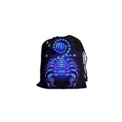 Sign Scorpio Zodiac Drawstring Pouches (xs)  by Mariart