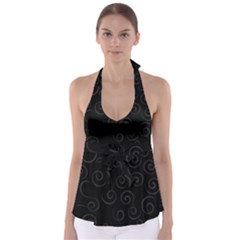 Pattern Babydoll Tankini Top