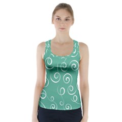 Pattern Racer Back Sports Top by ValentinaDesign