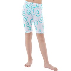 Pattern Kids  Mid Length Swim Shorts