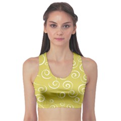 Floral Pattern Sports Bra by ValentinaDesign