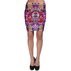 Hawaiian Poi Cartoon Dog Bodycon Skirt