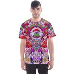 Hawaiian Poi Cartoon Dog Men s Sport Mesh Tee