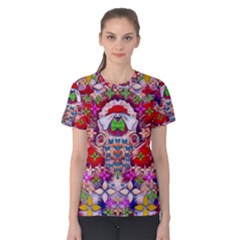 Hawaiian Poi Cartoon Dog Women s Cotton Tee