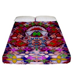 Hawaiian Poi Cartoon Dog Fitted Sheet (california King Size) by pepitasart