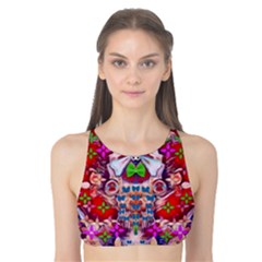 Hawaiian Poi Cartoon Dog Tank Bikini Top