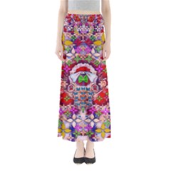 Hawaiian Poi Cartoon Dog Maxi Skirts