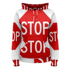 Stop Sign Women s Pullover Hoodie by Valentinaart