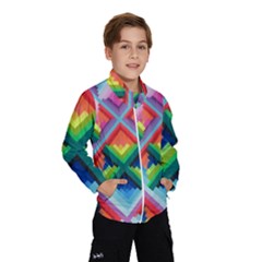 Rainbow Chem Trails Wind Breaker (kids) by Nexatart