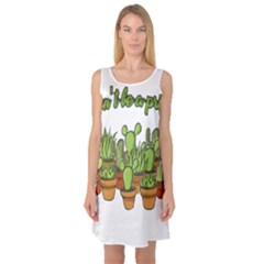 Cactus - Dont Be A Prick Sleeveless Satin Nightdress by Valentinaart