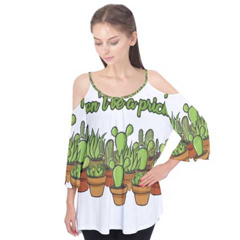 Cactus - Dont Be A Prick Flutter Tees by Valentinaart