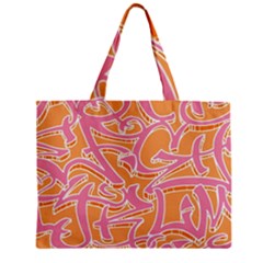 Abc Graffiti Zipper Mini Tote Bag by Nexatart