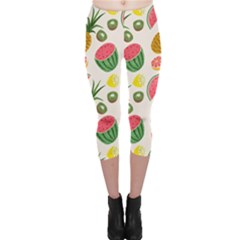 Fruits Pattern Capri Leggings  by Nexatart