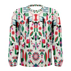 Abstract Peacock Men s Long Sleeve Tee by Nexatart