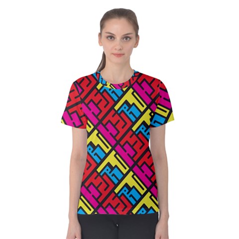 Hert Graffiti Pattern Women s Cotton Tee by Nexatart