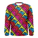 Hert Graffiti Pattern Men s Long Sleeve Tee View1