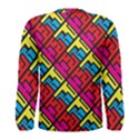 Hert Graffiti Pattern Men s Long Sleeve Tee View2