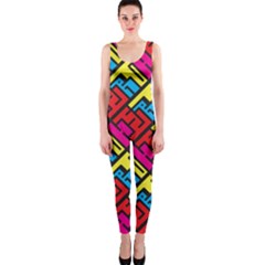 Hert Graffiti Pattern Onepiece Catsuit by Nexatart