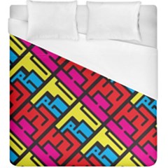 Hert Graffiti Pattern Duvet Cover (king Size) by Nexatart