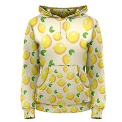 Lemons Pattern Women s Pullover Hoodie by Nexatart